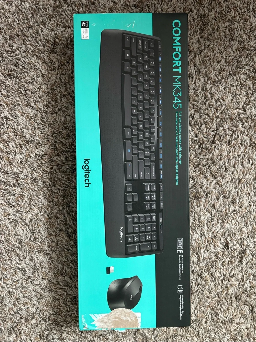 Logitech MK345 Wireless Keyboard and Mouse Combo - Black